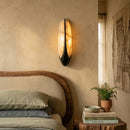 Sculptural Curved Alabaster Wall Lamp