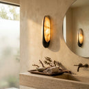 Sculptural Curved Alabaster Wall Lamp
