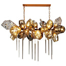 GobekUsa Glass Shades Pendant Light Luxury Dining Lamp Indoor Decor Lighting