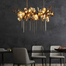 GobekUsa Glass Shades Pendant Light Luxury Dining Lamp Indoor Decor Lighting