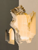 GobekUsa Embedded Night Light Gypsum Corner Wall Sconces for Corridor Stair Background