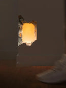 GobekUsa Embedded Night Light Gypsum Corner Wall Sconces for Corridor Stair Background