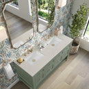 James Martin Breckenridge 60" Double Bathroom Vanity, Smokey Celadon