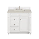 James Martin Bristol 36" Single Bathroom Vanity, Bright White