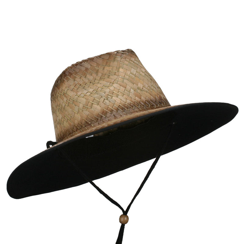 Stained Straw Braid Lifeguard Hat