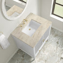 James Martin Myrrin 30" Single Bathroom Vanity, Bright White