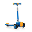 Folding Adjustable Kids Toy Scooter with LED Flashing Wheels Horn 4 Emoji Covers by LJGDeals