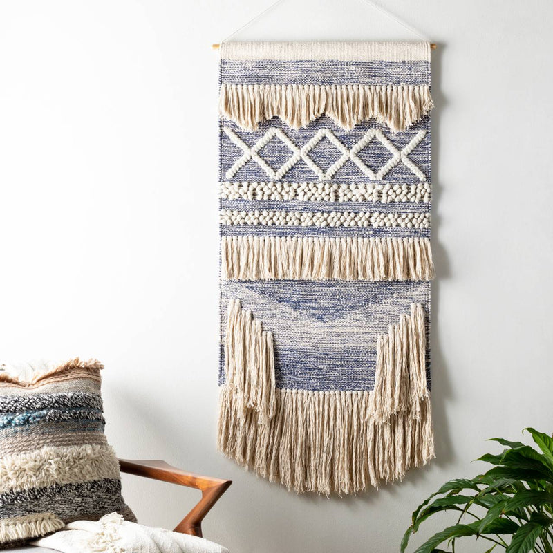 Oetz Bright Blue Wall Hanging