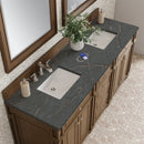 James Martin Bristol 72" Double Bathroom Vanity, Saddle Brown