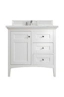 James Martin Palisades 36" Single Bathroom Vanity, Bright White