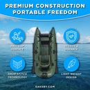 Sea Eagle 1-Person Frameless Pontoon Inflatable Fishing Boat, 9FT [285FPBK] (SAK93163)