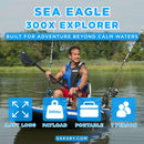 Sea Eagle 300X Explorer 1-Person Inflatable Kayak With Adjustable Footrest [300XK] (SAK18457)