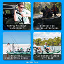 Sea Eagle 375FC FoldCat 2-Persons Inflatable Fishing Lightweight Pontoon Boat [375FCK] (SAK34652)