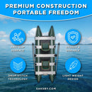 Sea Eagle 375FC FoldCat 2-Persons Inflatable Fishing Lightweight Pontoon Boat [375FCK] (SAK34652)