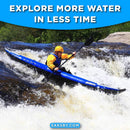Sea Eagle 380X Explorer 3-Person Inflatable Kayak With Large Removable Rear Center Skeg [380XK] (SAK97562)