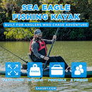 Sea Eagle 385FTA FastTrack 12FT 2- Persons Angler Inflatable Hunter Green Fishing Kayak [385FTAK] (SAK80139)
