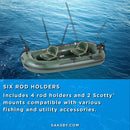 Sea Eagle STS10 Stealth Stalker Frameless Inflatable Fishing Boat, 10FT [STS10K] (SAK59314)