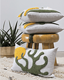 Sea Kelp Throw Pillow