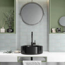 Seafoam Glossy Subway Ceramic Tiles 3x9