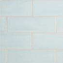Seafoam Glossy Subway Ceramic Tiles 3x9