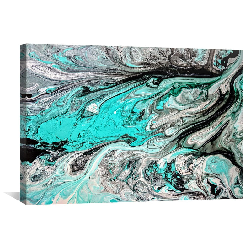 Seafoam Marble Canvas