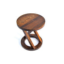 Seat and End Table Made of Pine Wood Material - (D)17.7" (H)19.7"