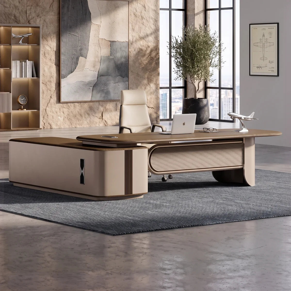 Secord · Modern L-Shaped Executive Desk, photo 2 of 17