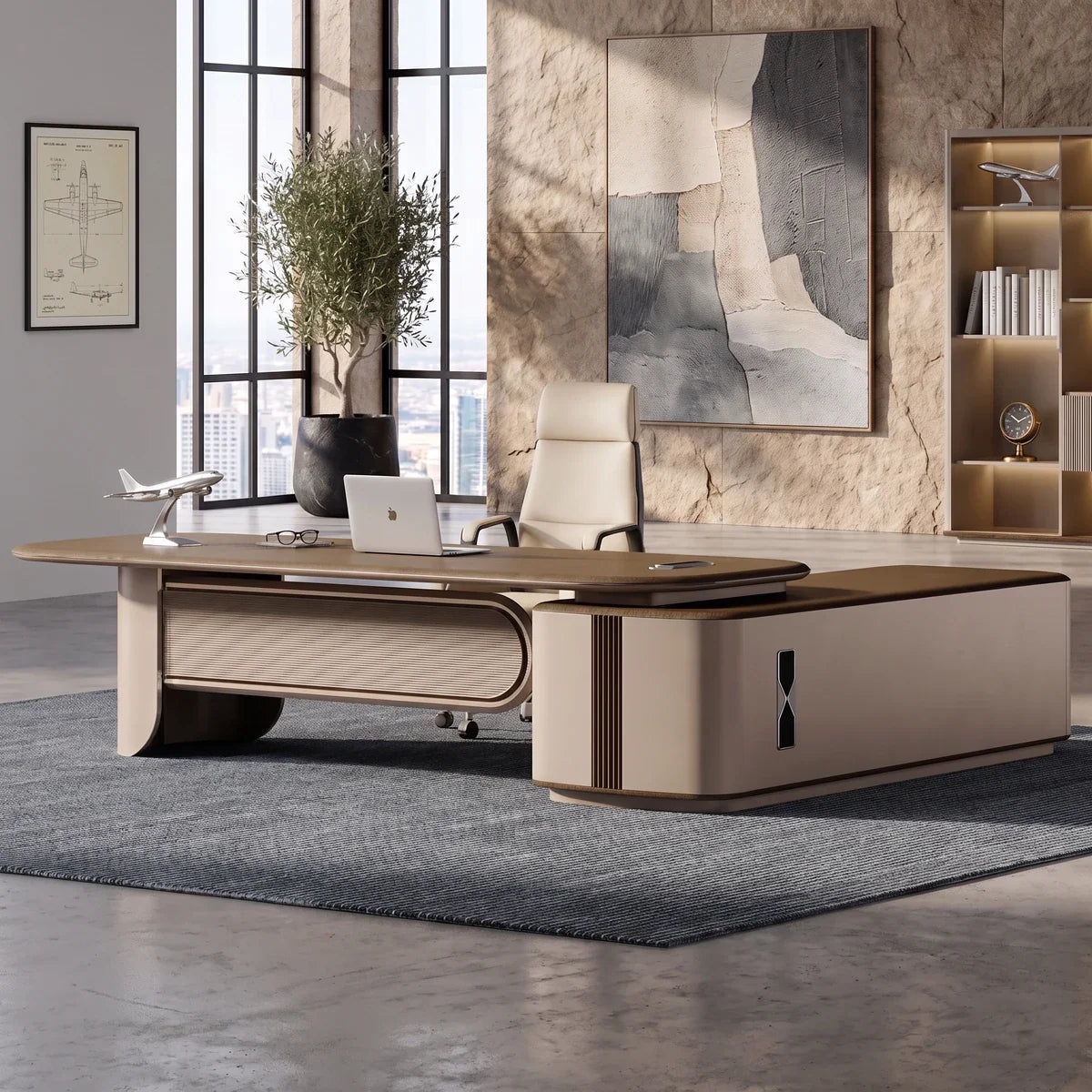 Secord · Modern L-Shaped Executive Desk, photo 5 of 17