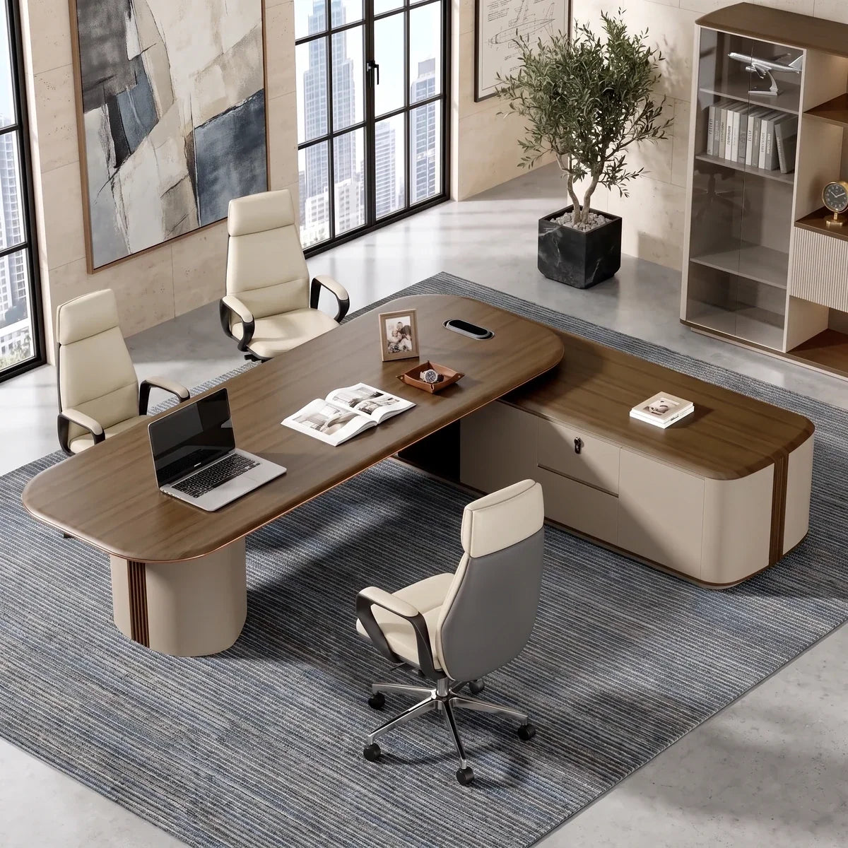 Secord · Modern L-Shaped Executive Desk, photo 6 of 17