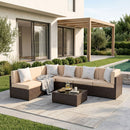 Axis 106.2" Classic Outdoor Sectional Set, 7-Piece