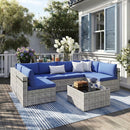 Axis 106.2" Classic Outdoor Sectional Set, 7-Piece
