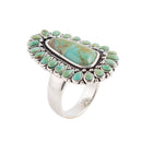 Sedona Blue Turquoise and Sterling Silver Statement Ring