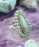 Sedona Blue Turquoise and Sterling Silver Statement Ring
