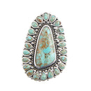Sedona Blue Turquoise and Sterling Silver Statement Ring