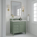 James Martin Brittany 36" Single Bathroom Vanity, Smokey Celadon