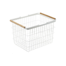 Wire Basket - Two Sizes - Steel + Wood