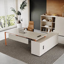 Selby · White L-Shaped Desk