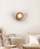 Semicircular Travertine Wall Light