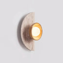 Semicircular Travertine Wall Light
