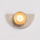 Semicircular Travertine Wall Light