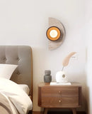 Semicircular Travertine Wall Light
