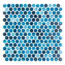 Sena, Penny Round Mosaic - Glass Tile - view 7