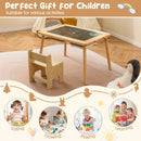 Sensory Table and Chair Set for Kids 2-8 with Foldable Bins by LJGDeals