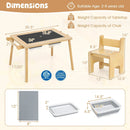 Sensory Table and Chair Set for Kids 2-8 with Foldable Bins by LJGDeals