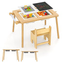 Sensory Table and Chair Set for Kids 2-8 with Foldable Bins by LJGDeals