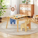 Sensory Table and Chair Set for Kids 2-8 with Foldable Bins by LJGDeals