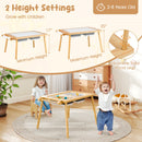 Sensory Table and Chair Set for Kids 2-8 with Foldable Bins