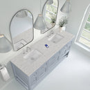 James Martin Breckenridge 72" Double Bathroom Vanity, Serenity Blue