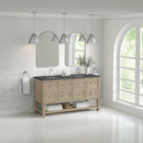 James Martin Breckenridge 60" Double Bathroom Vanity, Whitewashed Oak