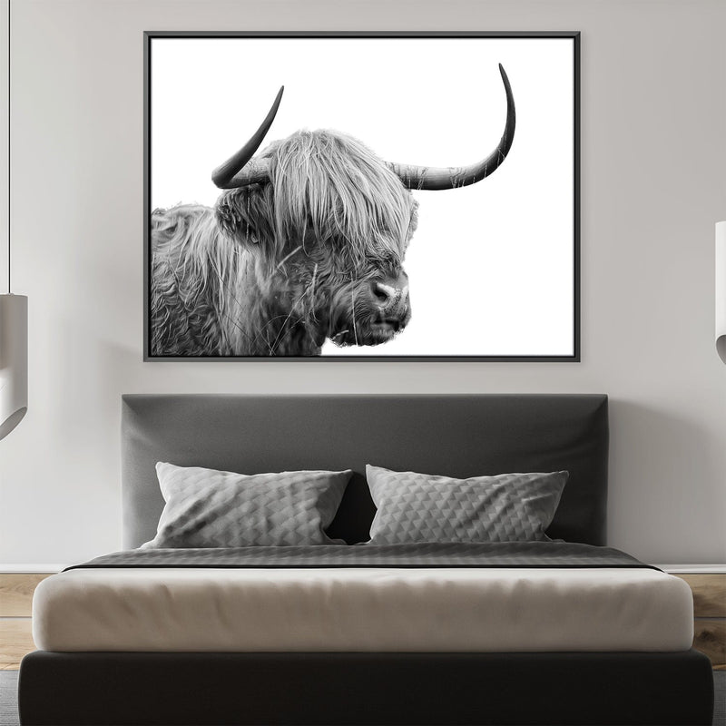 Serene Highland Cow Canvas